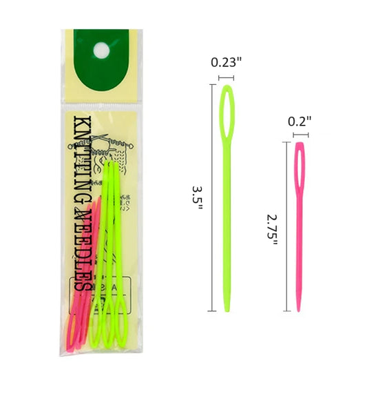 Plastic Wool Needle 6 pcs