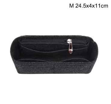 1PC Felt Insert Bag Organizer-Black