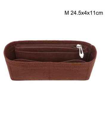 1PC Felt Insert Bag Organizer-Brown