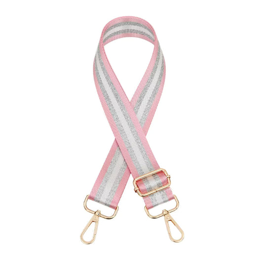 Adjustable Bag Strap Belts- Pink - Sara Crochet