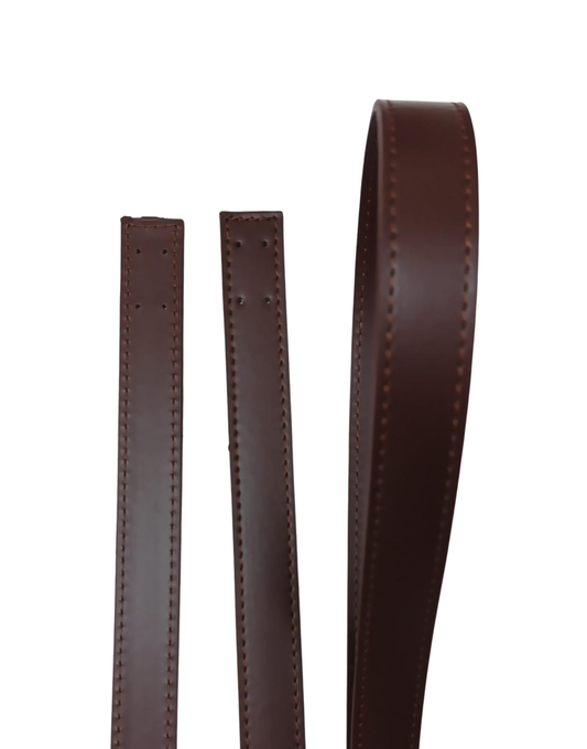 Two Leather Handles Brown-74cm