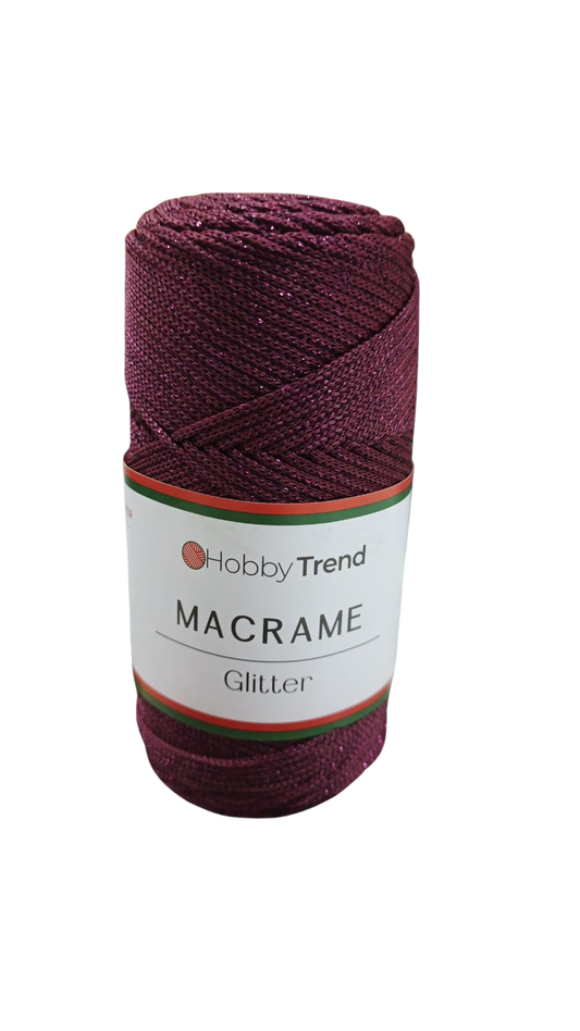 HobbyTrend-Macrame Glitter -110B
