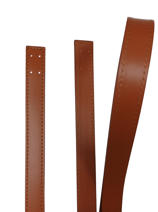 Two Leather Handles Camel-74cm