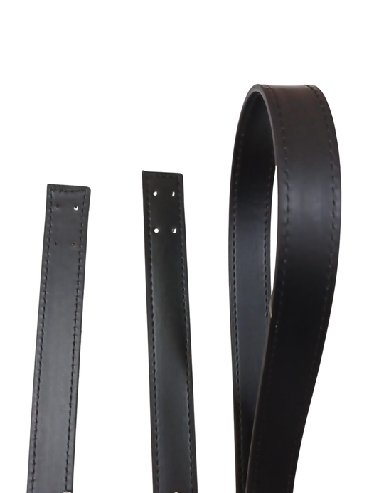 Two Leather Handles Black-74cm