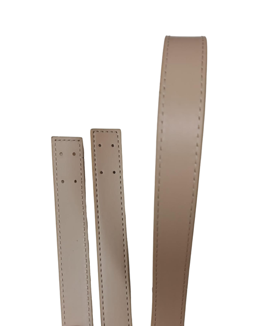 Two Leather Handles Cream-74cm