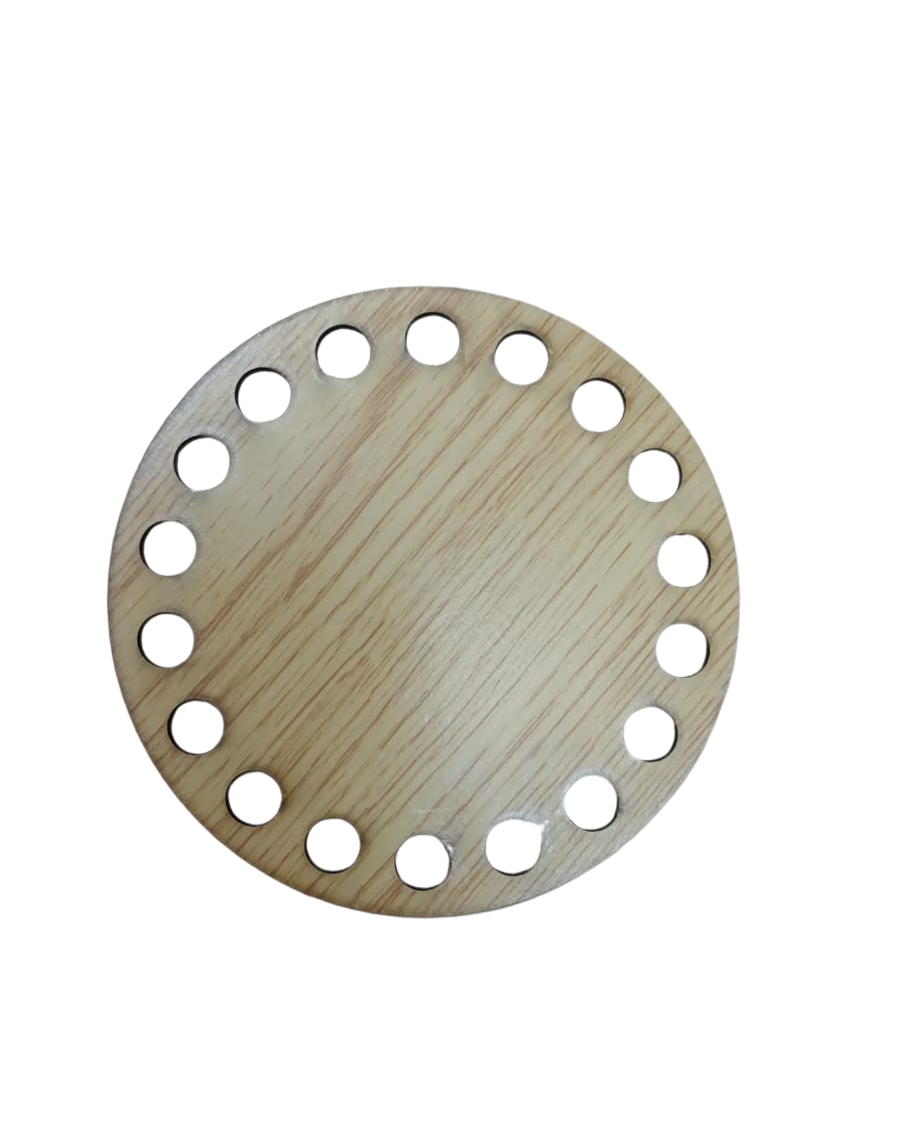 Wooden Base- Round- 10cm