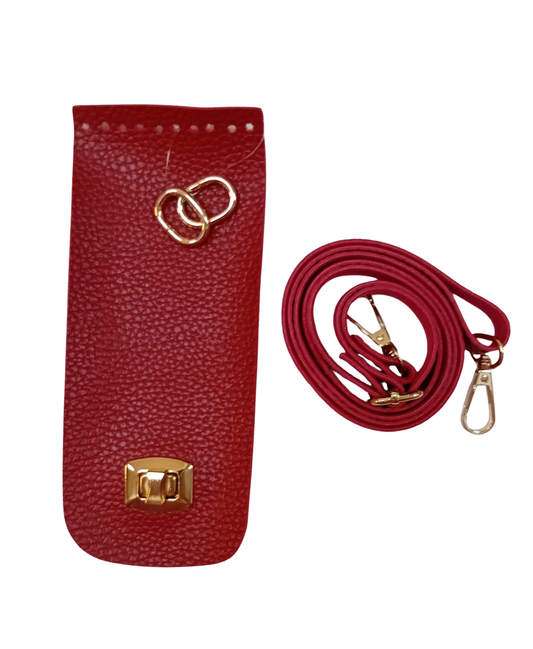 Leather Bag Cover + Handle