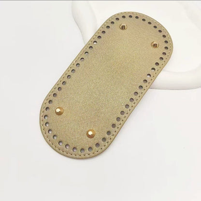 Leather Base 22 x 10 cm - Gold