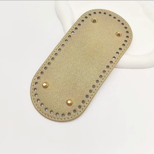 Leather Base 22 x 10 cm - Gold