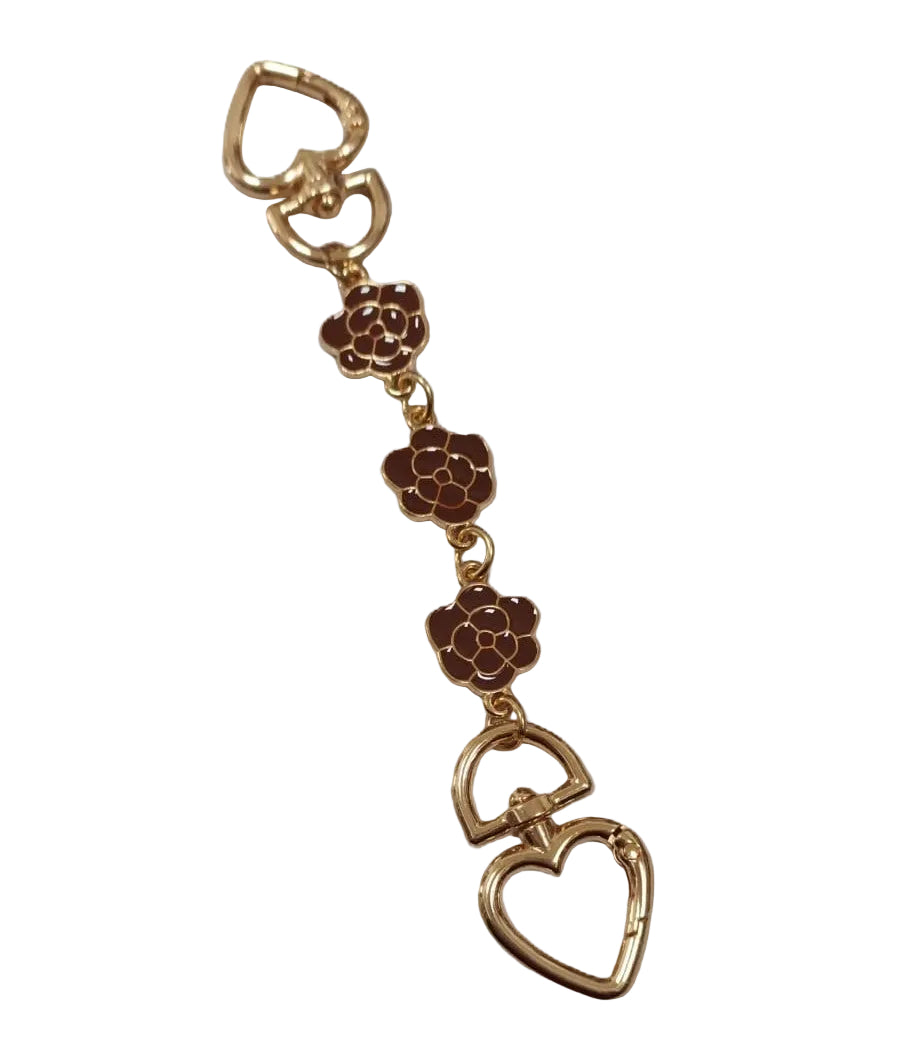 Chain Extension Brown Flower