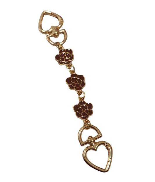 Chain Extension Brown Flower