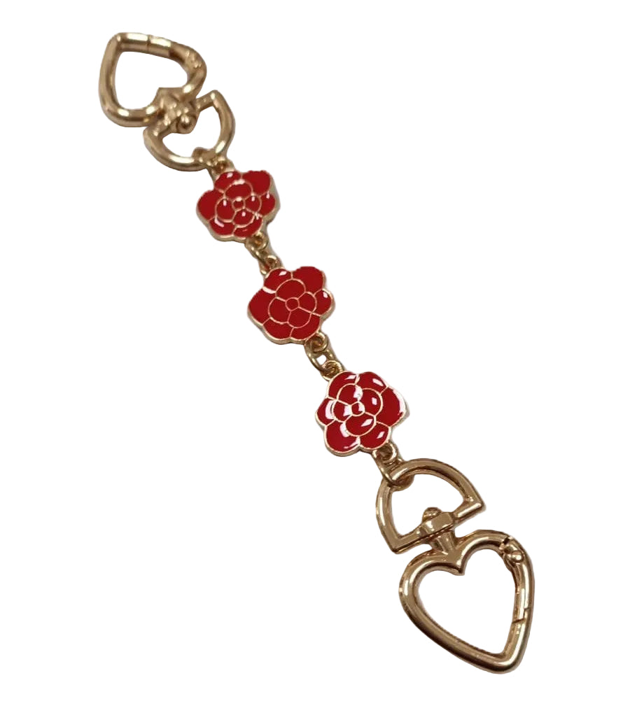 Chain Extension Red Flower