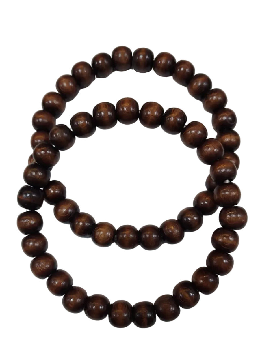 1 Pair Beads Wooden Handle