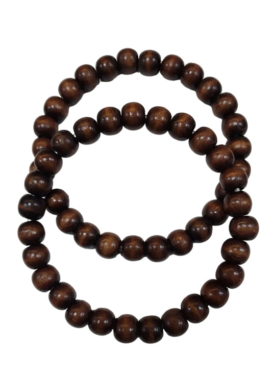 1 Pair Beads Wooden Handle