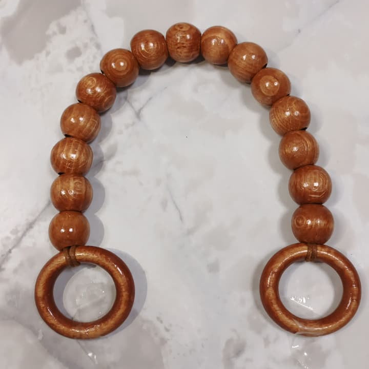 Pair Chain Wooden Handle- Brown 35cm