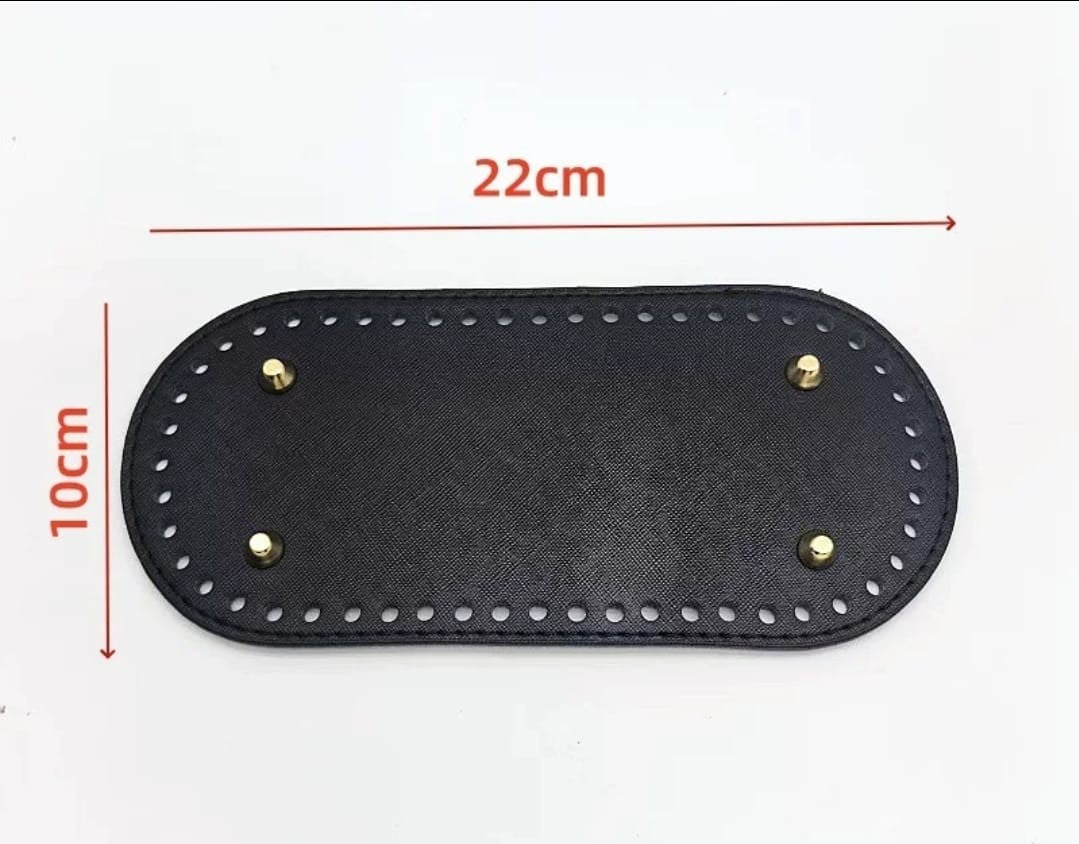 Leather Base 22 x 10 cm - Black