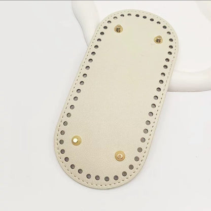Leather Base 22 x 10 cm - White