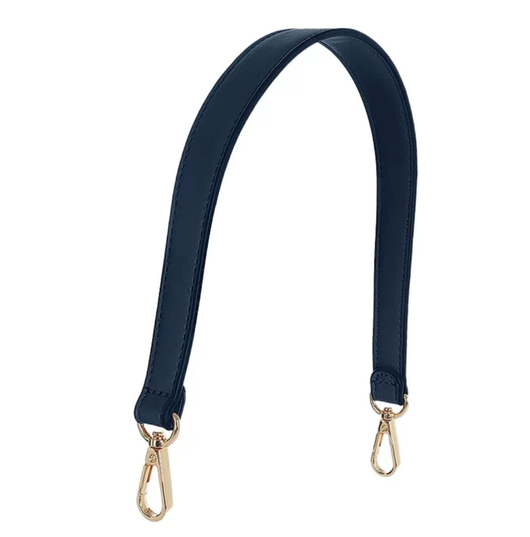Leather Handles Navy Blue - 50 cm