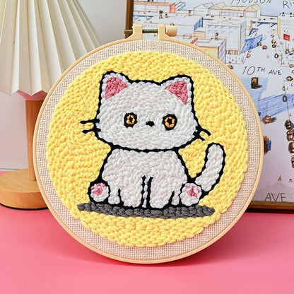 Cat Pattern Embroidery Set