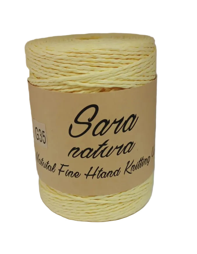 Sara natura-G35-Butter Yellow