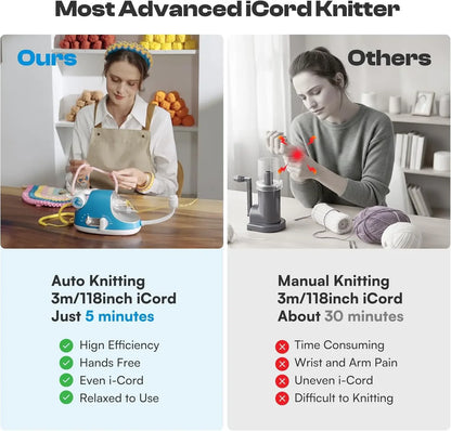 Electric i-Cord Knitting Tricotin Machine i1 Pro