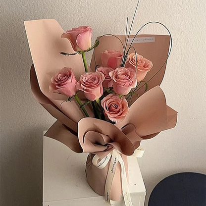 Flower Wrap Paper-01-Bois de Rose