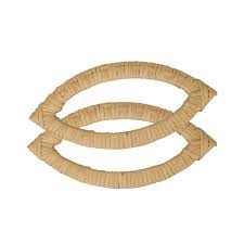 Eye Shape Bamboo Handle- Light Wood