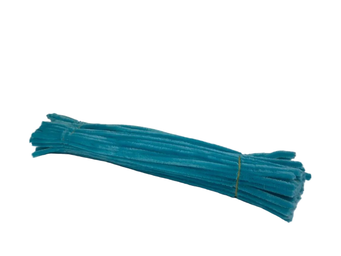 Pipe Cleaner 100 pcs-Cyan