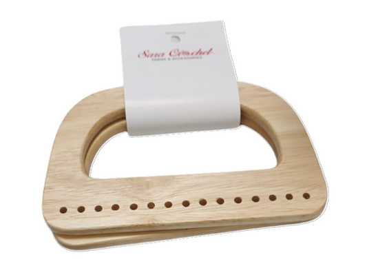 Pair Wooden Half Circle Handle